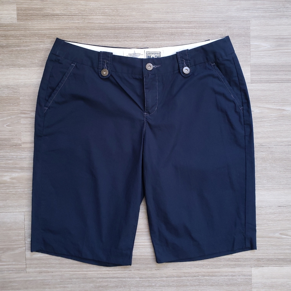 Converse One Star Navy Blue Bermuda Shorts